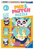 Puzzles Ravensburger Mix & Match. Animales Musicales. 3x24 piezas