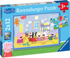 Puzzles Ravensburger - Peppa Pig. 2x12 piezas