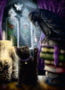 Puzzle Ravensburger - Gato Negro y Cuervo. 500 piezas