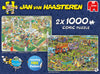 Puzzle Jumbo - Jan Van Haasteren - Food Festival. 2x1000 piezas-Puzzle-Jumbo-Doctor Panush