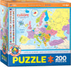 Puzzle Eurographics - Mapa de Europa. 200 XXL piezas