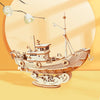 Puzzle 3D de madera Rolife - Fishing Ship
