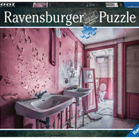 Puzzle Ravensburger - Lost Places. Baño rosa en ruinas. 1000 piezas-Puzzle-Ravensburger-Doctor Panush