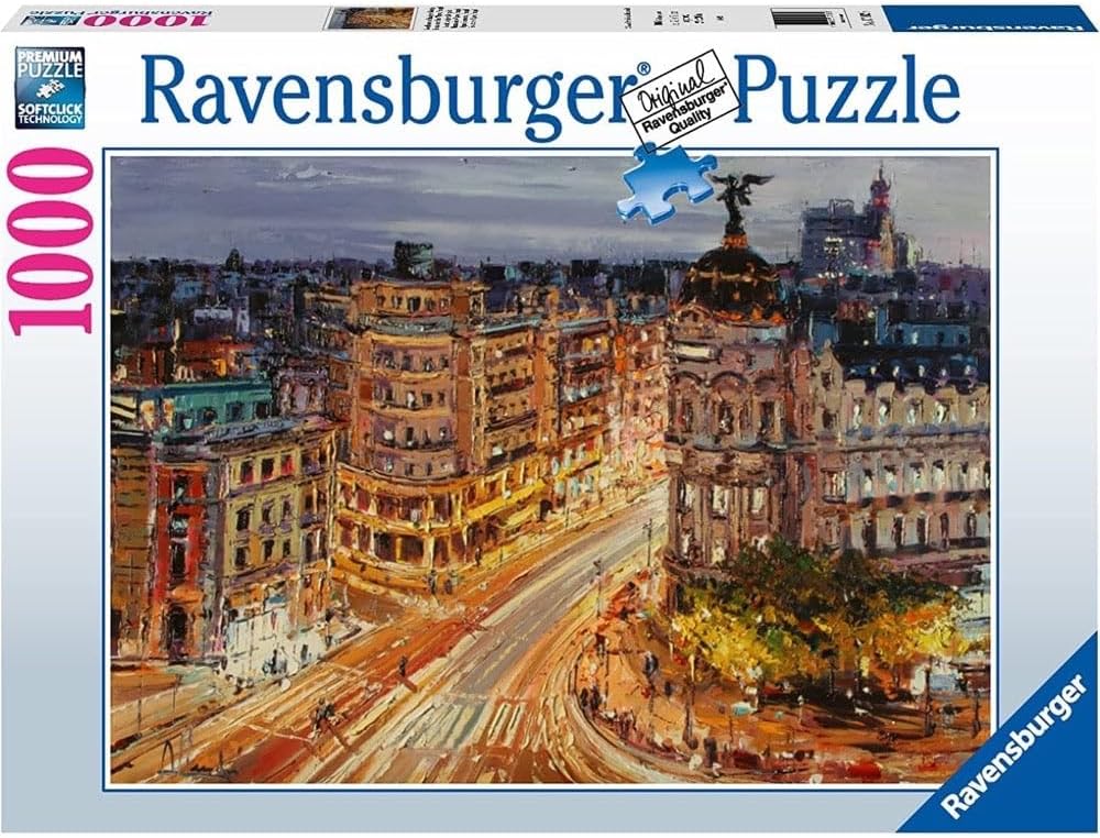 Puzzle Ravensburger - Gran Vía, Madrid. 1000 piezas-Puzzle-Ravensburger-Doctor Panush