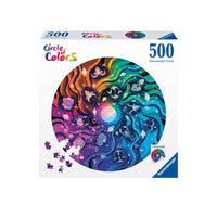 Puzzle Ravensburger Circular - Astrología (Circle of Colors). 500 piezas