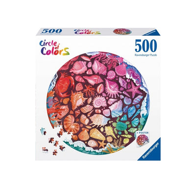 Puzzle Ravensburger Circular - Conchas (Circle of Colors). 500 piezas