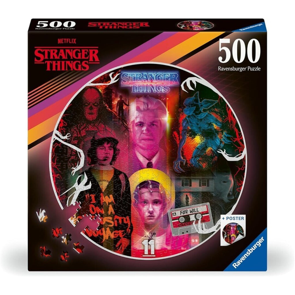 Puzzle Ravensburger Circular - Stranger Things. 500 piezas