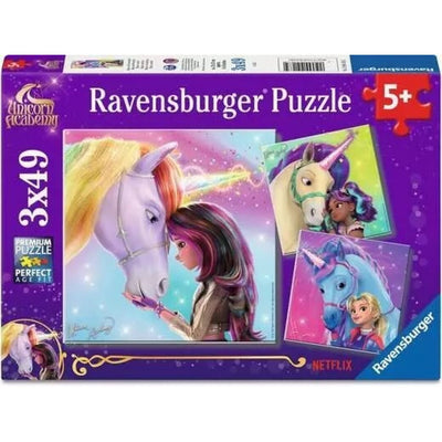 Puzzles Ravensburger - Unicorn Academy. 3x49