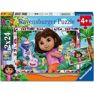 Puzzle Ravensburger - Dora. 2x24 piezas