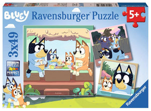 Puzzle Ravensburger - Bluey. 3x49