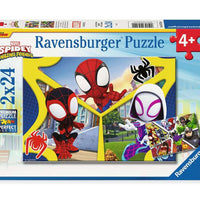 Puzzle Ravensburger - Spidey. 2x24 piezas