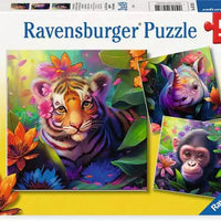 Puzzles Ravensburger - Jungle Babies. 3x49