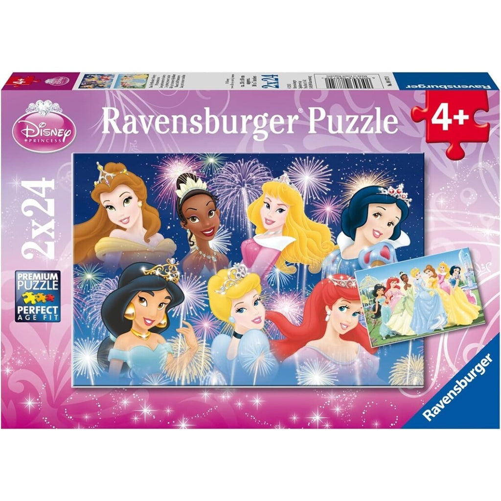 Puzzle Ravensburger - Princesas Disney. 2x24 piezas