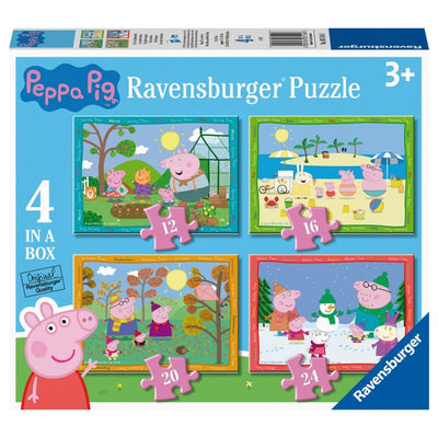 Puzzle Ravensburger - Peppa Pig 4 estaciones. 4 en 1. 12-24 piezas