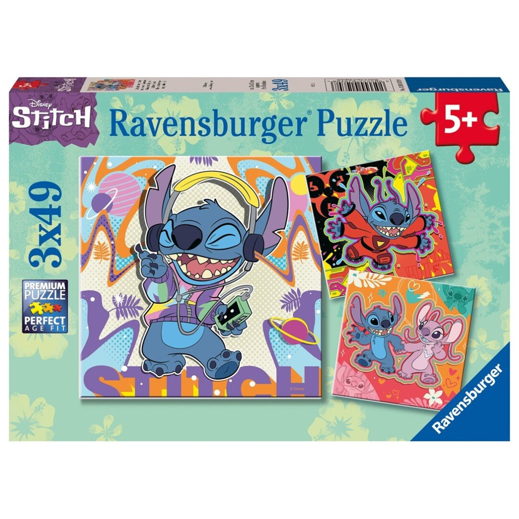 Puzzles Ravensburger - Stitch. 3x49