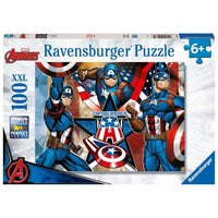 Puzzle Ravensburger - Capitán América. 100 piezas