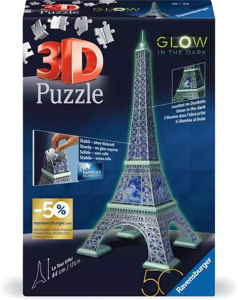 50° aniversario: Torre Eiffel Glow in the Dark