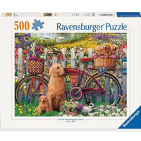 Puzzle Ravensburger - Cute Dogs in the Garden. 500 piezas