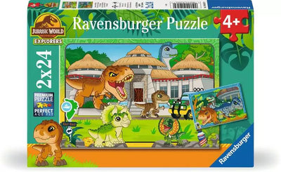 Puzzle Ravensburger - Jurassic World Explorers. 2x24 piezas