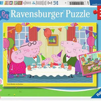 Puzzles Ravensburger - Peppa Pig. 2x12 piezas