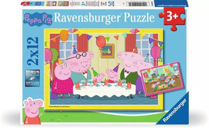 Puzzles Ravensburger - Peppa Pig. 2x12 piezas