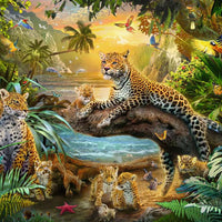 Puzzle Ravensburger - Leopardos en la Selva. 1500 Piezas