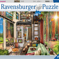 Puzzle Ravensburger - Casita entre Secuoya. 1000 piezas-Puzzle-Ravensburger-Doctor Panush