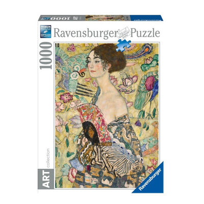 Puzzle Ravensburger - Klimt. Dama con abanico. 1000 piezas-Puzzle-Ravensburger-Doctor Panush