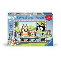 Puzzles Ravensburger - Bluey. 2x12 piezas