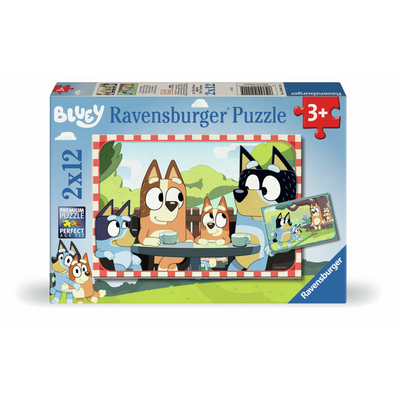 Puzzles Ravensburger - Bluey. 2x12 piezas