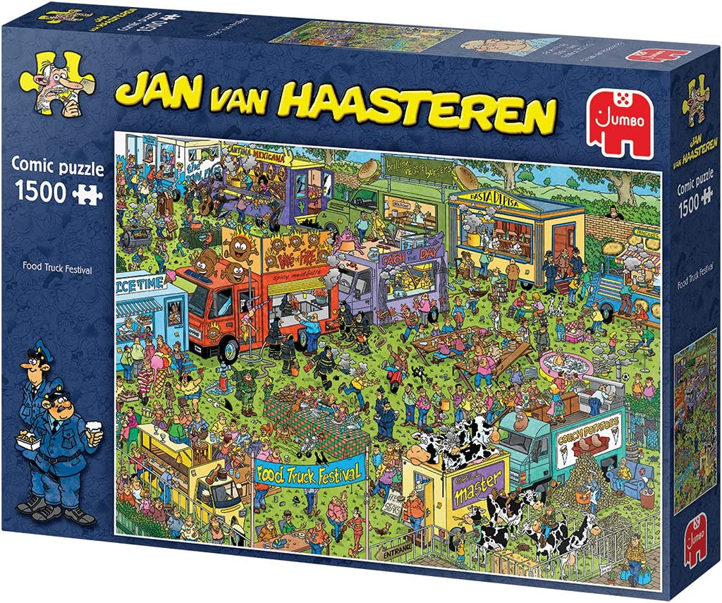 Puzzle Jumbo - Jan Van Haasteren - Food Truck Festival. 1500 piezas