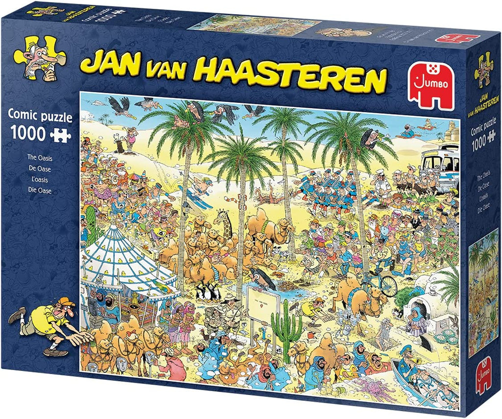 Puzzle Jumbo - Jan Van Haasteren - The Oasis. 1000 piezas-Puzzle-Jumbo-Doctor Panush