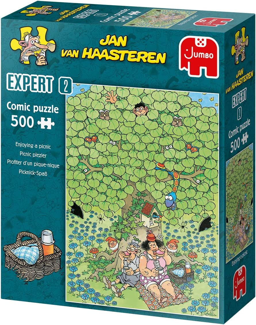 Puzzle Jumbo - Jan Van Haasteren - Enjoying a Picnic. 500 piezas