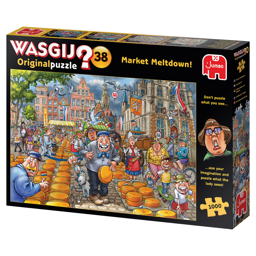 Puzzle Jumbo - Wasgij Original 38. Market Meltdown! 1000 piezas-Puzzle-Jumbo-Doctor Panush