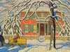 Lawren S. Harris: Casa Roja y Trineo Amarillo Rompecabezas de 1000 Piezas-Puzzle-Pomegranate-Doctor Panush
