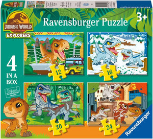 Puzzle Ravensburger - Jurassic World Explorers. 4 en 1. 12-24 piezas