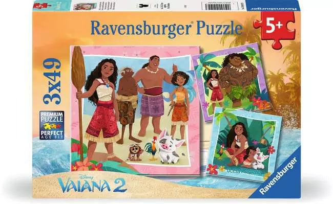 Puzzles Ravensburger - Vaiana 2. 3x49