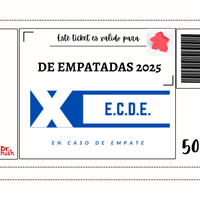 Ticket De Empatada 2025