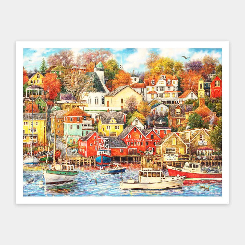 Puzzle Pintoo - Chuck Pinson - Good Times Harbor. 1200 piezas