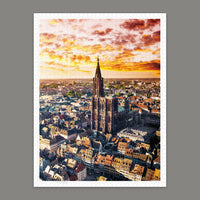 Puzzle Pintoo - HenryDo - Aerial Photography - Strabourg Cathedral, France. 1200 piezas