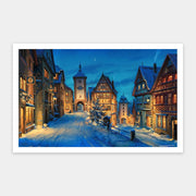 Puzzle Pintoo - Evgeny Lushpin - Snowy Rothenburg Winter Night. 1000 piezas-Puzzle-Pintoo-Doctor Panush