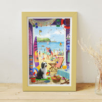 Puzzle PieceRelax - Sarah Adams - Summer Beach Hut Door. 1000 piezas-Puzzle-Pintoo-Doctor Panush