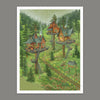 Puzzle Pintoo - Julia Vaihicheva - Forest Tree Houses. 1200 piezas