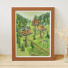 Puzzle Pintoo - Julia Vaihicheva - Forest Tree Houses. 1200 piezas