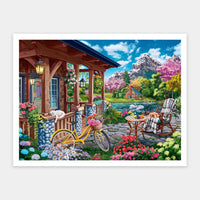 Puzzle PieceRelax - Image World - Colorful Lake House. 1200 piezas