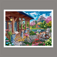 Puzzle PieceRelax - Image World - Colorful Lake House. 1200 piezas