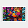 Puzzle PieceRelax - Bigelow Ilustrations - Colors Carnival - Kingsfisher Among Flowers. 1000 piezas-Puzzle-Pintoo-Doctor Panush
