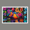 Puzzle PieceRelax - Bigelow Ilustrations - Colors Carnival - Kingsfisher Among Flowers. 1000 piezas-Puzzle-Pintoo-Doctor Panush