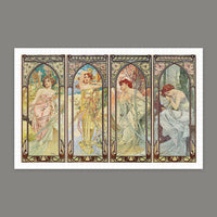 Puzzle PieceRelax - Alphonse Mucha - The Times of the Day. 1000 piezas-Puzzle-Pintoo-Doctor Panush