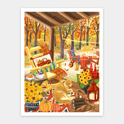 Puzzle PieceRelax - Olivia Gibbs - Fall Porch. 1200 piezas